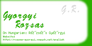 gyorgyi rozsas business card